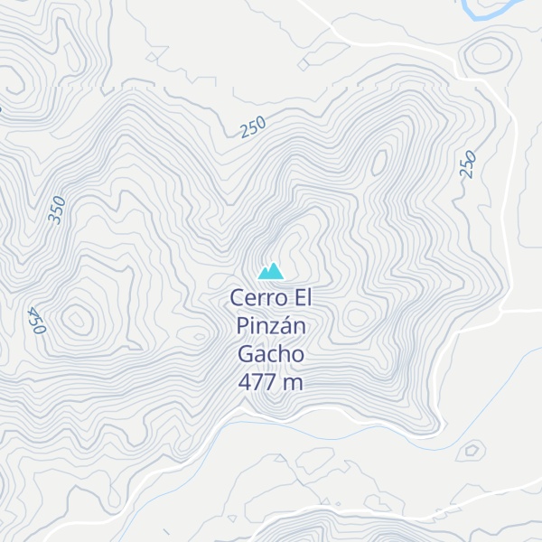 Map of Cerro El Pinzán Gacho
