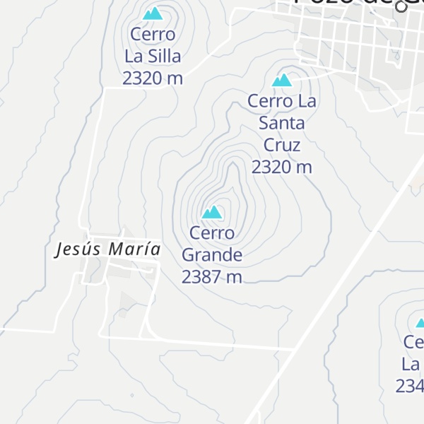 Map of Cerro Grande