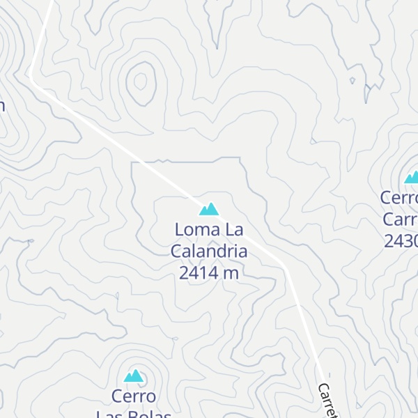 Map of Loma La Calandria