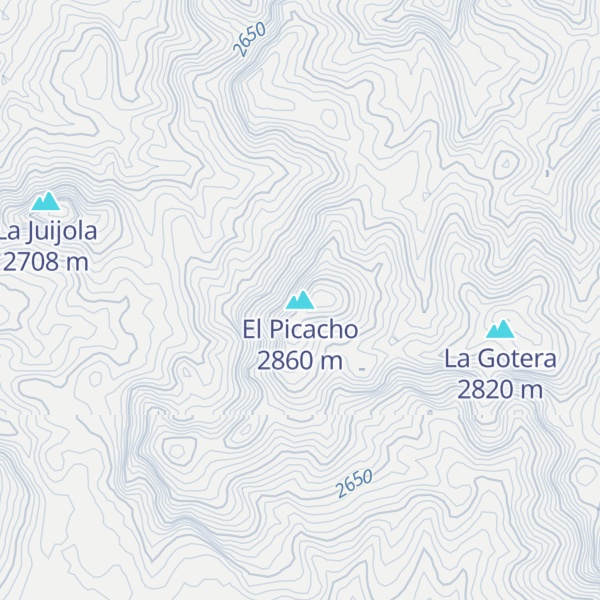 Map of El Picacho