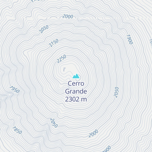 Map of Cerro Grande