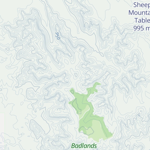 Map of Cedar Butte