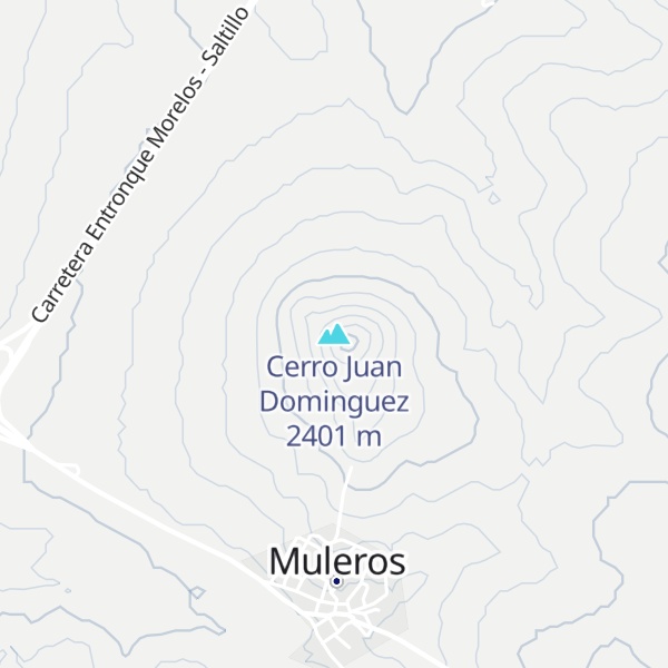 Map of Cerro Juan Dominguez