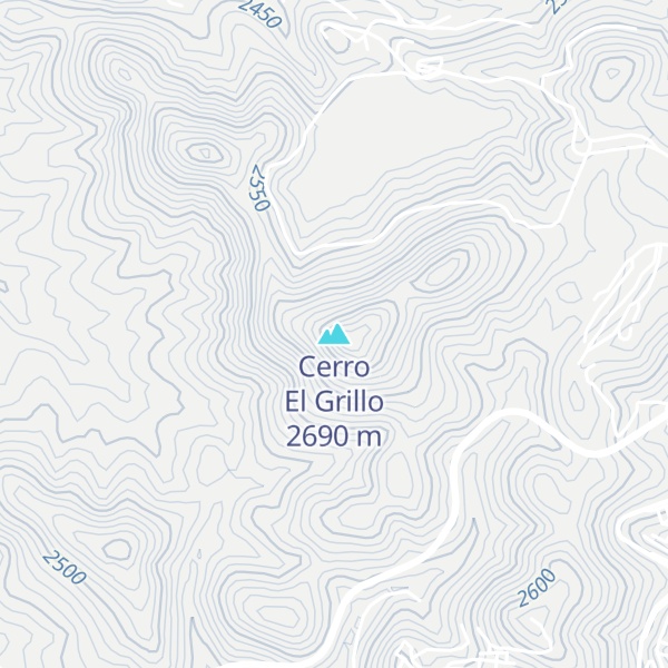 Map of Cerro El Grillo