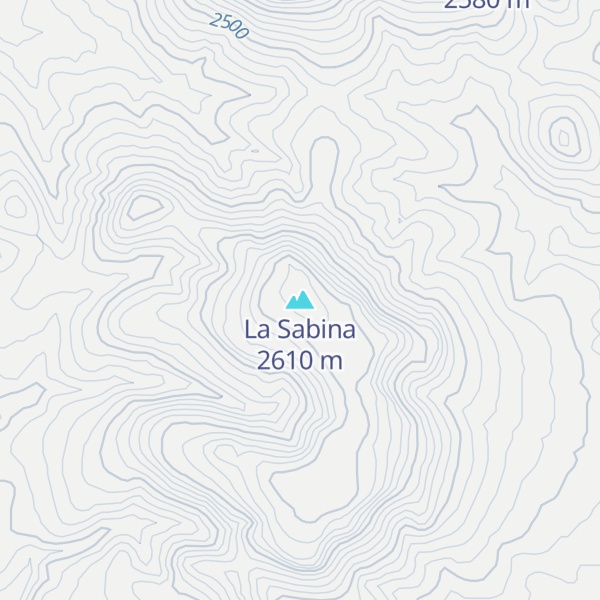 Map of La Sabina