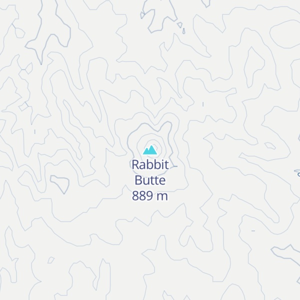 Map of Rabbit Butte