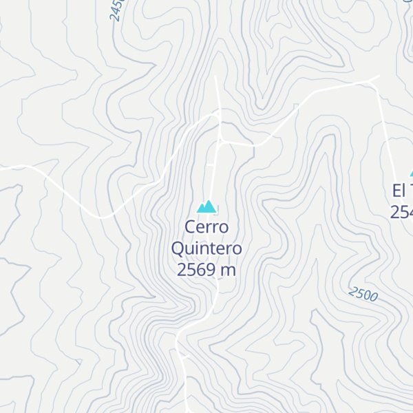 Map of Cerro Quintero