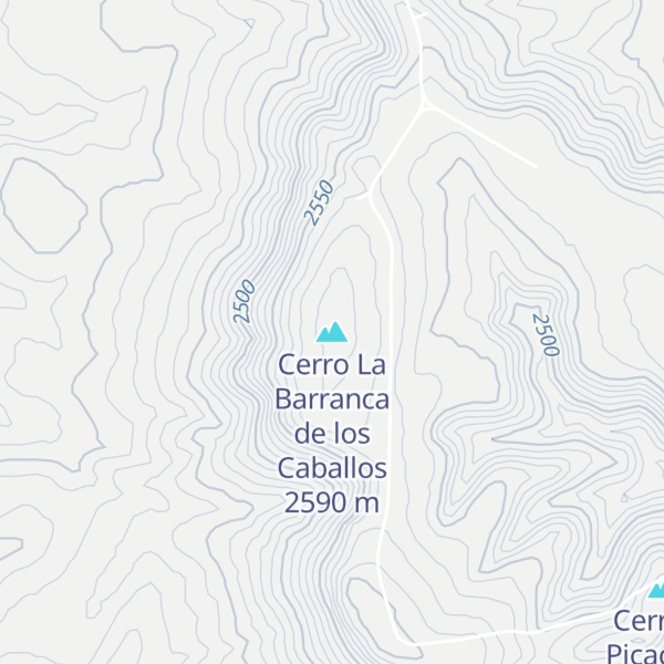 Map of Cerro La Barranca de los Caballos