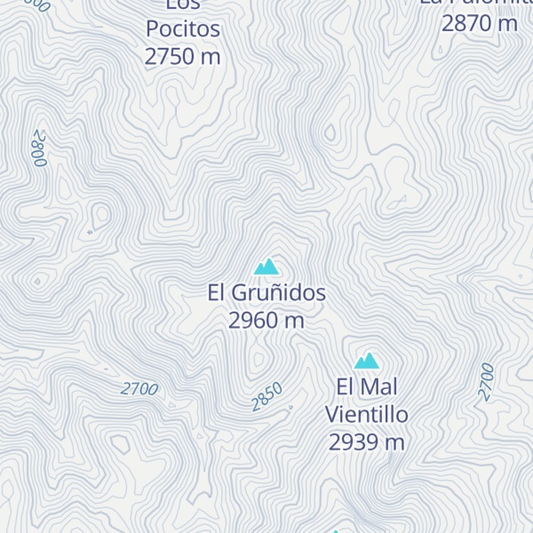Map of El Gruñidos