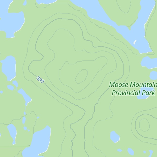 Map of Moose Mountain