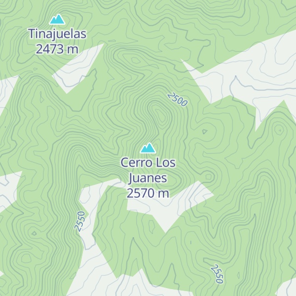 Map of Cerro Los Juanes