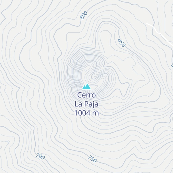 Map of Cerro La Paja