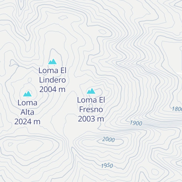 Map of Loma El Fresno