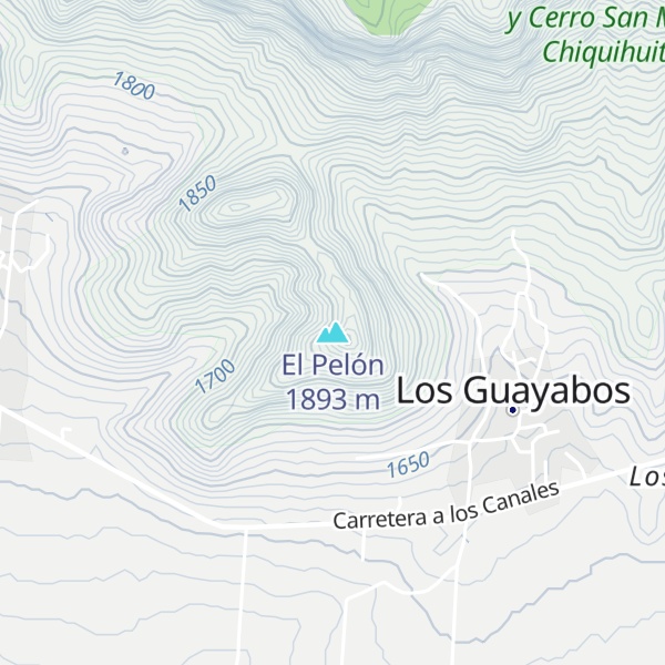 Map of El Pelón