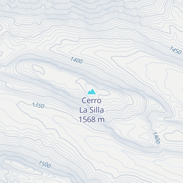 Map of Cerro La Silla