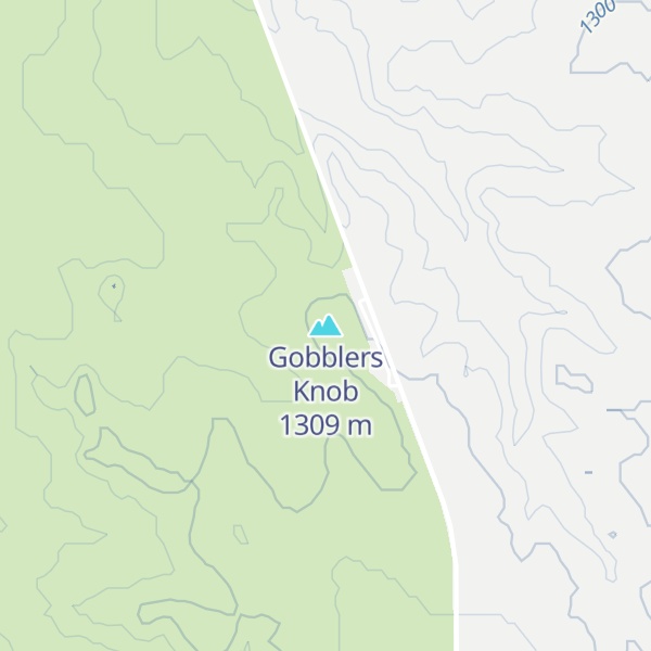 Map of Gobblers Knob