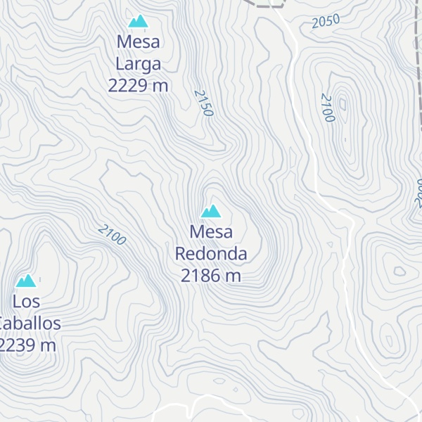 Map of Mesa Redonda