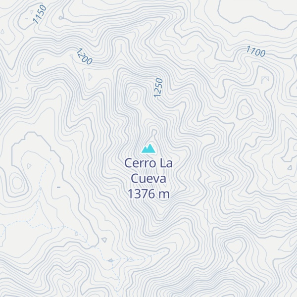 Map of Cerro La Cueva