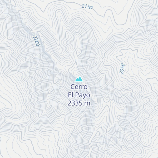 Map of Cerro El Payo
