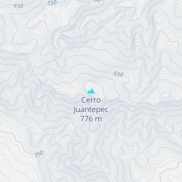 Map of Cerro Juantepec
