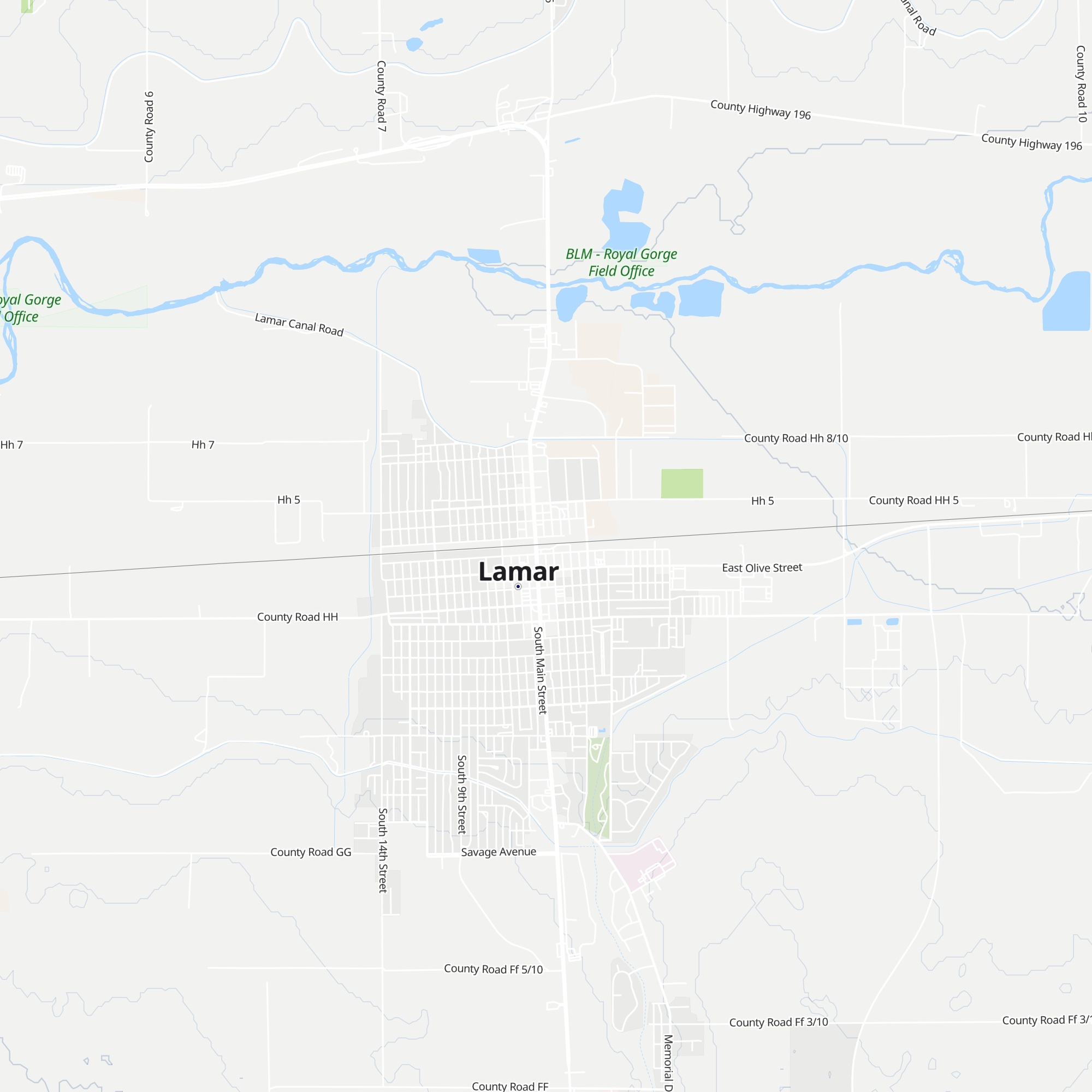 Lamar Welcome Center map