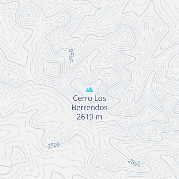 Map of Cerro Los Berrendos