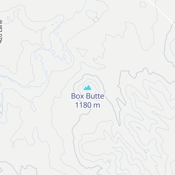 Map of Box Butte