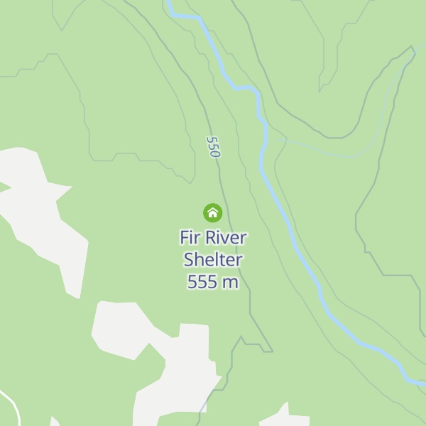 Map of Fir River Shelter