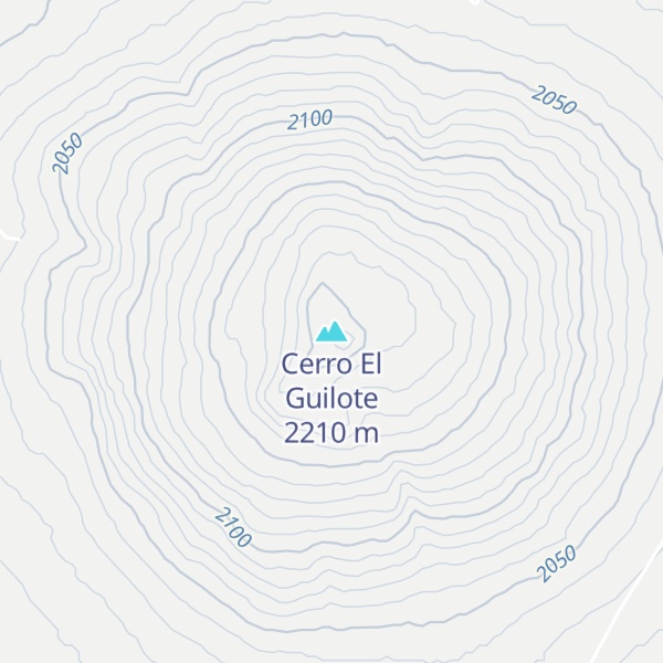 Map of Cerro El Guilote