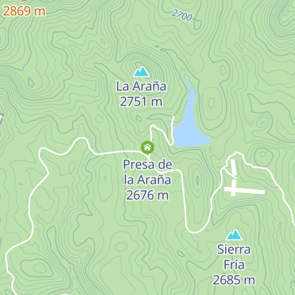 Map of Presa de la Araña