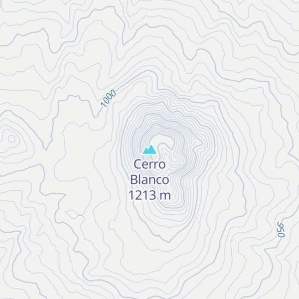 Map of Cerro Blanco