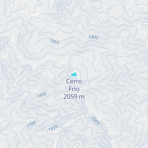 Map of Cerro Frío
