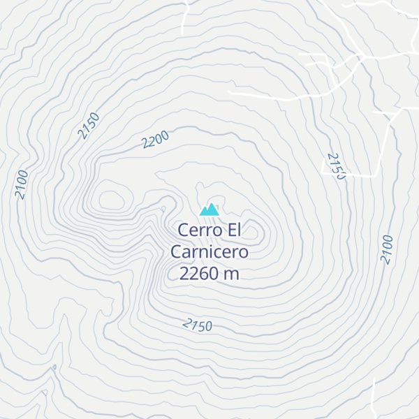 Map of Cerro El Carnicero