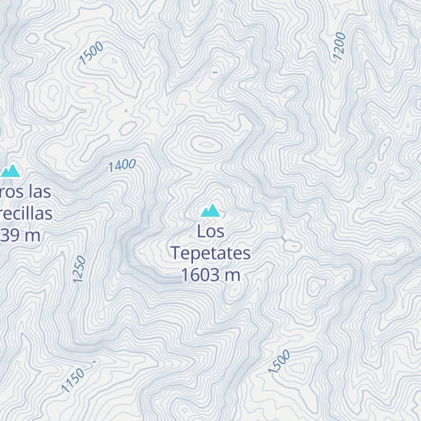 Map of Los Tepetates