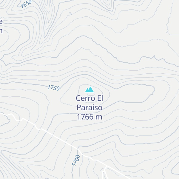 Map of Cerro El Paraíso