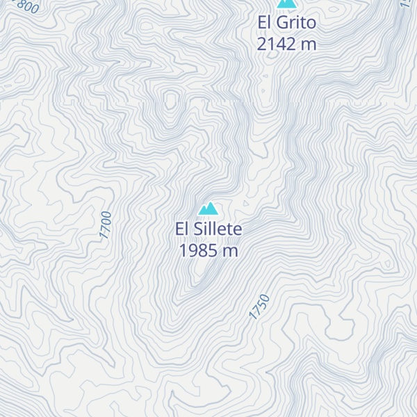 Map of El Sillete