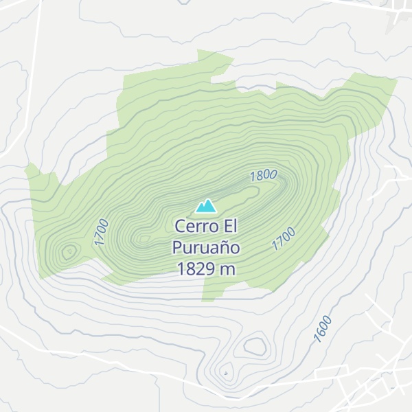 Map of Cerro El Puruaño