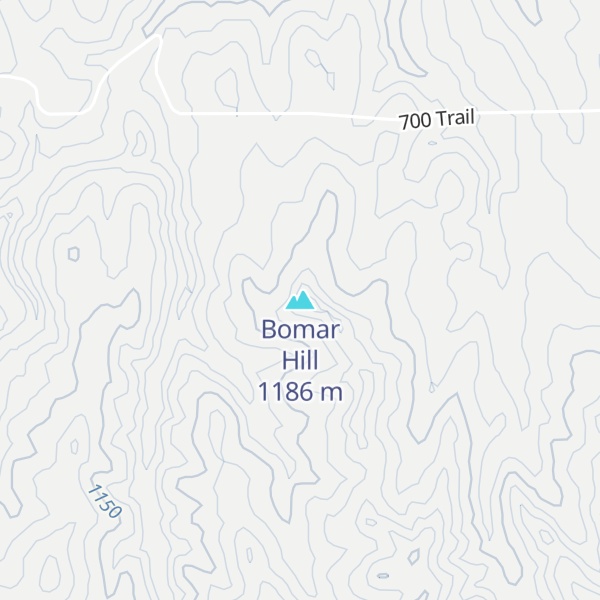 Map of Bomar Hill