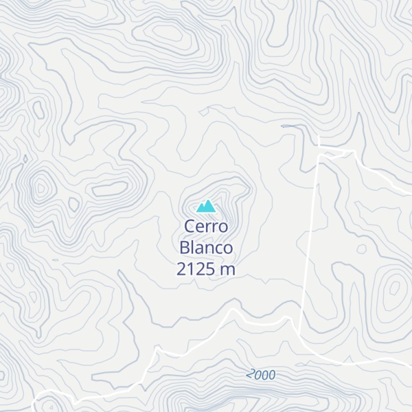 Map of Cerro Blanco