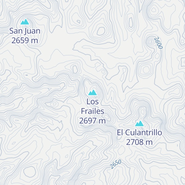 Map of Los Frailes