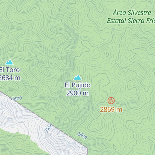 Map of El Pujido