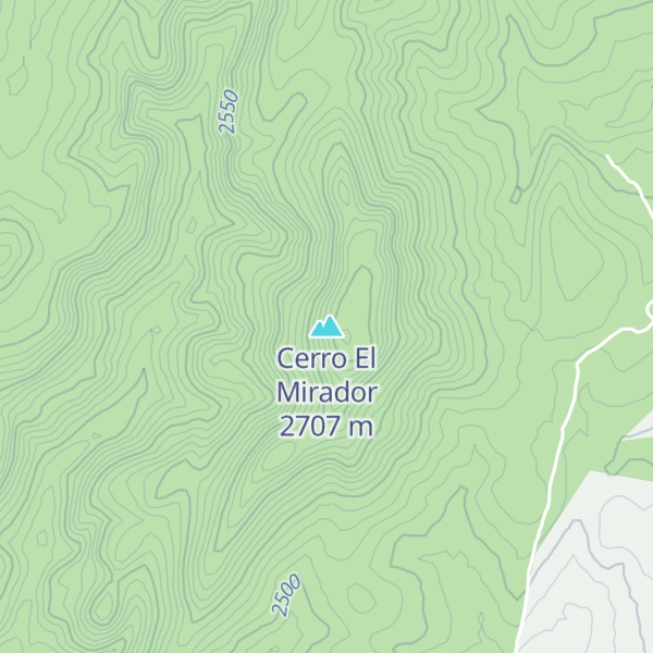 Map of Cerro El Mirador