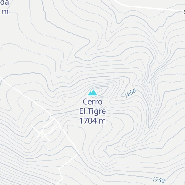 Map of Cerro El Tigre