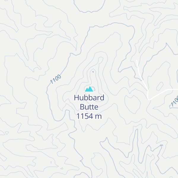 Map of Hubbard Butte