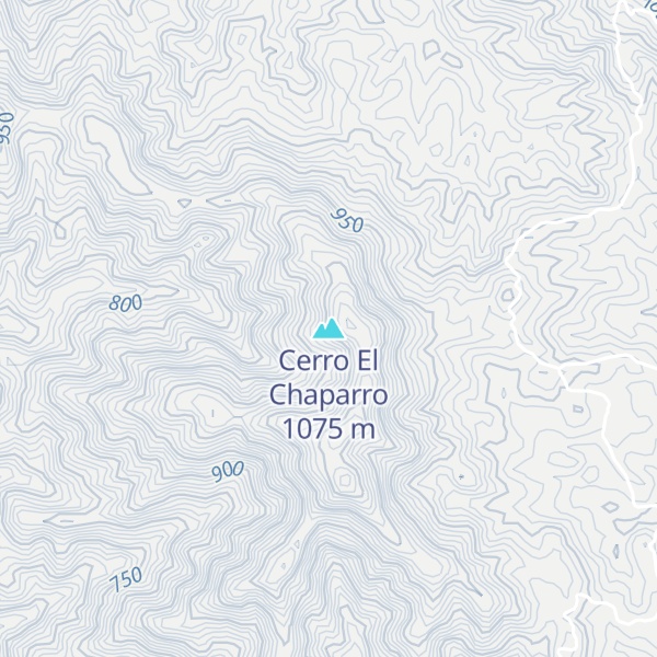 Map of Cerro El Chaparro