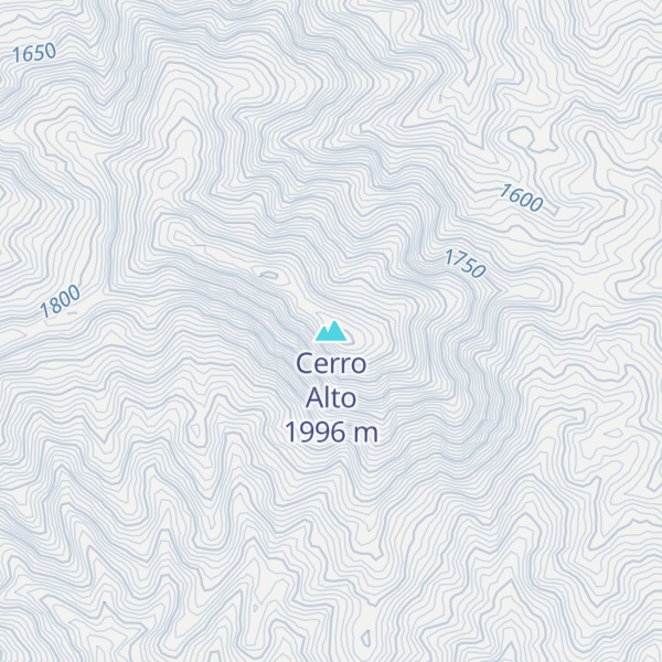 Map of Cerro Alto