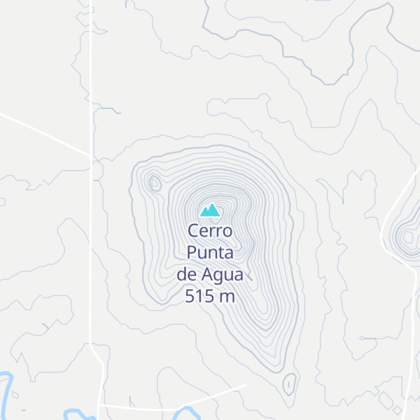Map of Cerro Punta de Agua