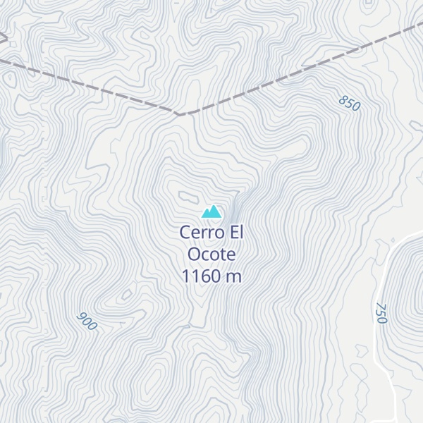Map of Cerro El Ocote