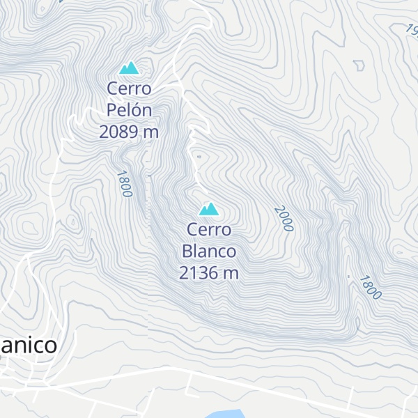 Map of Cerro Blanco