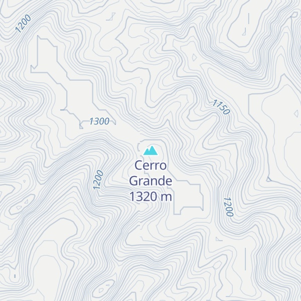 Map of Cerro Grande